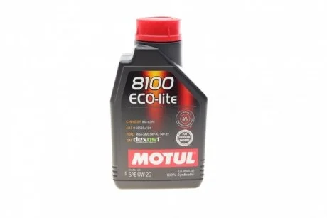 Мастило моторне Motul 8100 Eco-Lite 0W-20 (1 л) MOTUL 841111