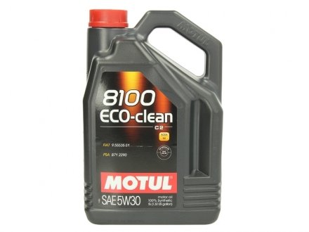 Мастило моторне 8100 Eco-Clean+ 5W-30 (5 л) MOTUL 842551