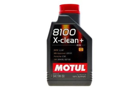 Масло моторне 8100 X-Clean+ 5W-30 (1 л) MOTUL 854711