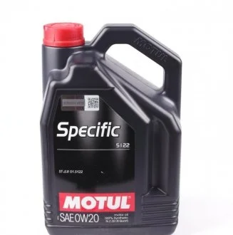 Масло моторне Specific 5122 0W-20 (5 л) MOTUL 867606