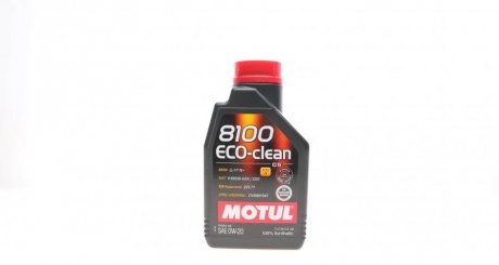 Мастило моторне 8100 Eco-Clean 0W-20 (1 л) MOTUL 868111 (фото 1)