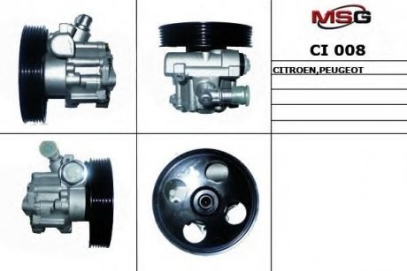Насос кермового механізму Citroen C5 01-04, C5 04-, C5 Break 01-04, C5 Break 04-Fiat Scudo 07- MSG CI 008