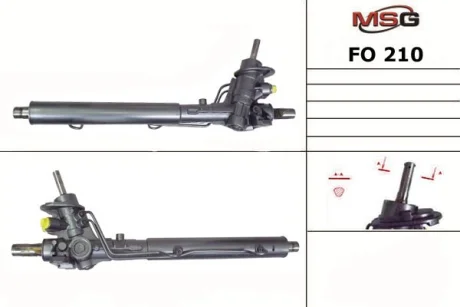 Рейка кермова з г/п FORD GALAXY (WGR) 95-00SEAT ALHAMBRA (7V8, 7V9) 96-00 MSG FO210