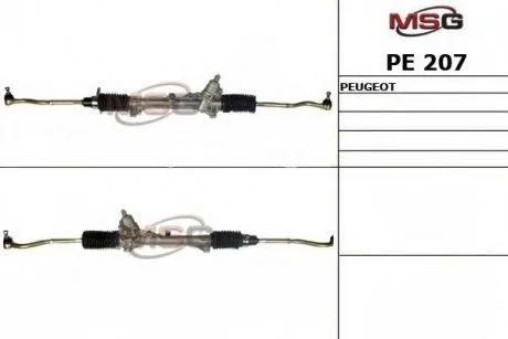 Рулевая Рейка рулевая Peugeot 405 1.4-1.9D 88-92 MSG PE 207