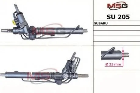Рулевая рейка с г/п Subaru Impreza G12 07-,Subaru Legacy B13 03-09 MSG SU 205