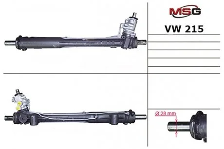 Рулевая рейка VW Amarok, Touareg 2.0 / 2.0D / 3.0D 07-18 MSG VW 215