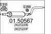 Середня частина вихлопної системи (Резонатор) MTS 01.50567 (фото 1)