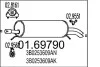 Задня частина вихлопної системи 01.69790