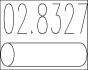 Муфта вихлопної системи (Тип С; наружн. Діаметр - 45 мм, довжина - 160 мм) MTS 02.8327 (фото 1)