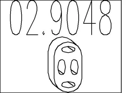 Монтажне кільце вихлопної системи (D (внутр.) - 51 мм; D (наружн.) - 66 мм; Висота - 14 мм) MTS 02.9048