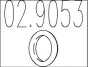 Монтажне кільце вихлопної системи (D (внутр.) - 58,2 мм; D (наружн.) - 71 мм; Висота - 13 мм) MTS 02.9053 (фото 1)