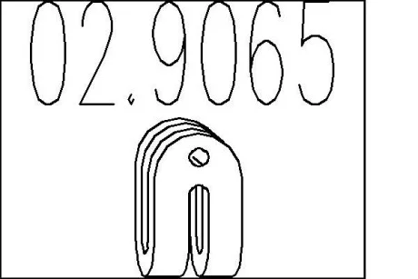 Монтажне кільце вихлопної системи (D (внутр.) - 45,5 мм; D (наружн.) - 59 мм; Висота - 13 мм) MTS 02.9065