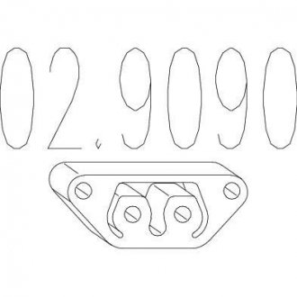 Монтажне кільце вихлопної системи (D (внутр.) - 56,4 мм; D (наружн.) - 72,2 мм; Висота - 16 мм) MTS 02.9090 (фото 1)