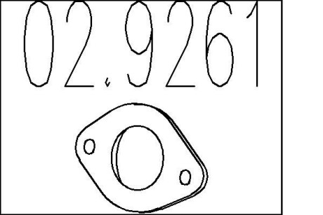 Монтажне кільце вихлопної системи MTS 02.9261