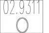 Монтажне кільце вихлопної системи (металеве) (D (внутр) - 45,5мм; D (наружн) -53,5мм; Висота-4,2мм) MTS 02.9311 (фото 1)