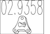 Резиновый элемент крепления выхлопной системы 02.9358