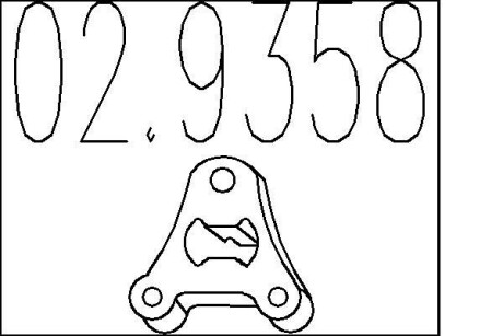 Резиновый элемент крепления выхлопной системы MTS 02.9358