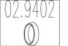 Монтажное кольцо выхлопной системы (D(внутр.) - 45,5 мм; D(наружн.) - 59 мм; Высота - 13 мм) MTS 02.9402 (фото 1)
