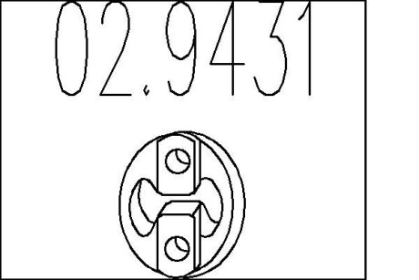Резиновый элемент крепления выхлопной системы MTS 02.9431