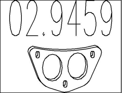 Монтажное кольцо выхлопной системы MTS 02.9459