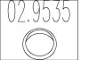 Монтажне кільце вихлопної системи (D (внутр.) - 57,6 мм; D (наружн.) - 68,5 мм; Висота - 12 мм) MTS 02.9535 (фото 1)