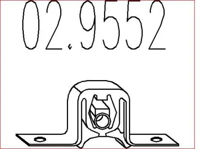 Резиновый элемент крепления выхлопной системы MTS 02.9552