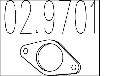 Монтажное кольцо выхлопной системы MTS 02.9701