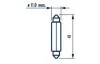 Автолампа Narva 17314 C10W SV8,5 10 W прозрачная