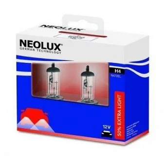 Автолампа H4 PGJ19-2 55 W прозрачная NEOLUX N472ELSCB