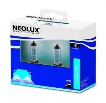 Автолампа Blue Light H7 PX26d 55 W прозрачно-голубая NEOLUX N499BSCB