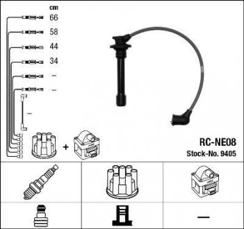 Комплект дротів запалення NGK 9405 (фото 1)