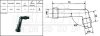 Трубка свічки запалювання, кут: 102°, довга, різьба: 10/12мм, з&quot;єднання: гвинт, корпус: ебонітовий, колір трубки: чорн HONDA CB 1000/1000 (Pro Link)/1000F/1000K (Goldwing)/1000LTD (Goldwing)/1100 (Gol NGK XD05F (фото 1)