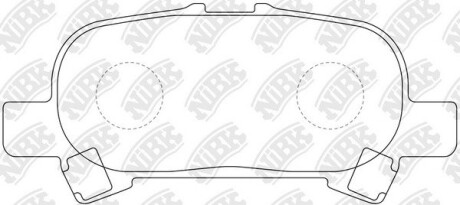 Колодки тормозные дисковые NiBK PN0427
