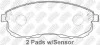 Колодки тормозные дисковые NiBK PN2201 (фото 3)