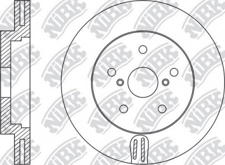 Диск гальмівний NiBK RN1507V (фото 1)