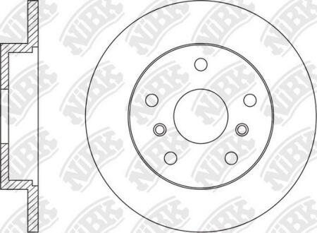 Диск тормозной задний NiBK RN1570 (фото 1)