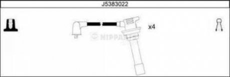 Комплект високовольтних дротів NIPPARTS J5383022 (фото 1)