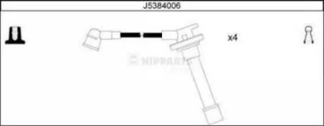 Комплект високовольтних дротів NIPPARTS J5384006