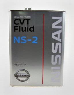 Трансмиссионное масло CVT NS-2, 4 л NISSAN KLE5200004