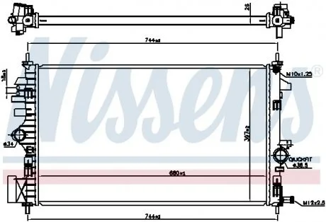 Радіатор NISSENS 606047