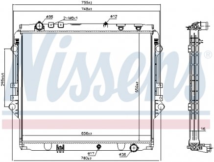 Радіатор NISSENS 606069