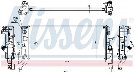 Радиатор NISSENS 606246