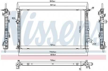 Радіатор NISSENS 606537