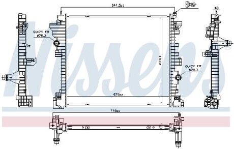 Радіатор NISSENS 606568