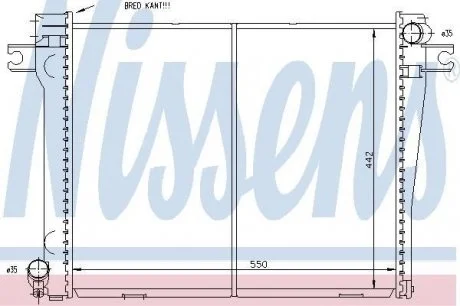 Радиатор B3(E30)2.7 i(+)[OE 1.176.898] NISSENS 60663