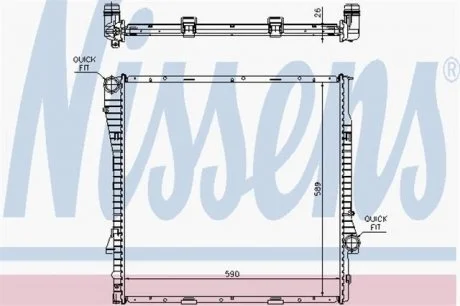 Радіатор (пр-во Nissens) NISSENS 60789A