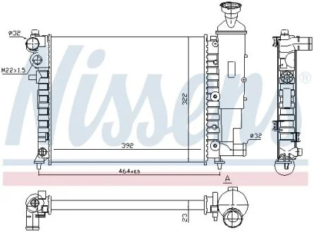 Радіатор охолодження двигуна First Fit NISSENS 61358 (фото 1)