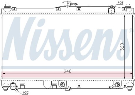 Радіатор MZ MIATA(98-)1.6 i 16V(+)[OE BP4W-15-200 A] NISSENS 62467 (фото 1)