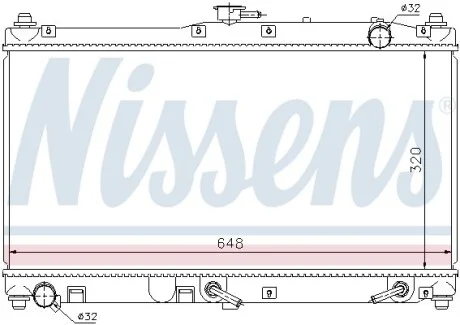 Радіатор MZ MIATA(98-)1.6 i 16V(+)[OE BP4W-15-200 A] NISSENS 62467