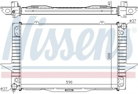 Радиатор VOLVO S70/V70(96-)2.0 i 10V(+)[OE 8603774] NISSENS 65536A